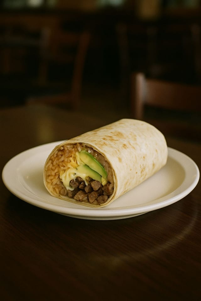 Carne Asada Burrito.